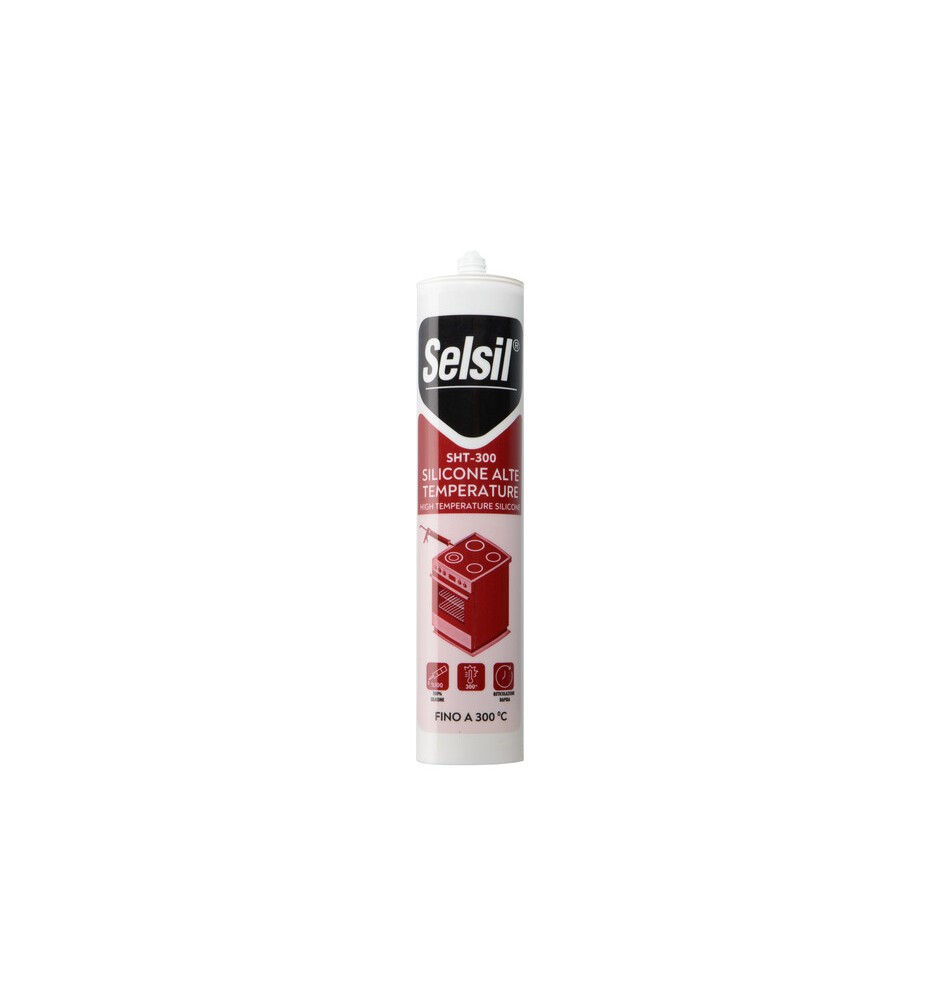 SELSIL SILICONE ALTA TEMPERATURA SHT-300 ROSSO 310 ML