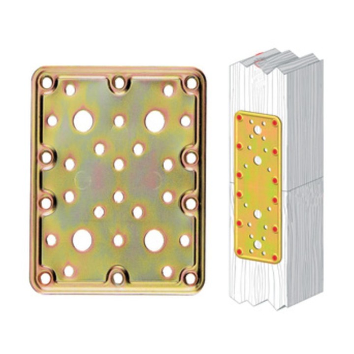 PIASTRA 776 DIRITTA ACCIAIO TROPIC 100X120 MM