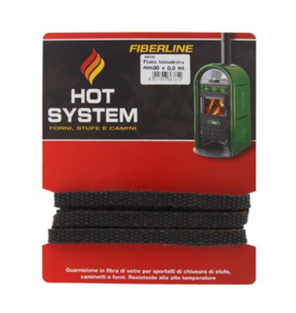 GUARNIZIONE FIBRA VETRO PIAT. ADES. 15MMX2,5M STUFA