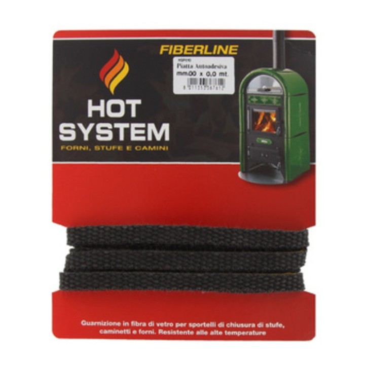 GUARNIZIONE FIBRA VETRO PIAT. ADES. 15MMX2,5M STUFA