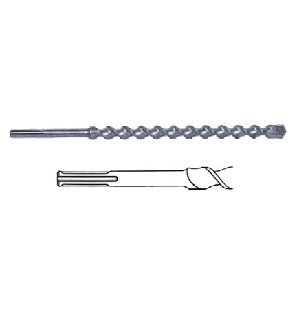 PUNTA ELICOIDALE ATTACCO SDS - MAX mm 32 x 570