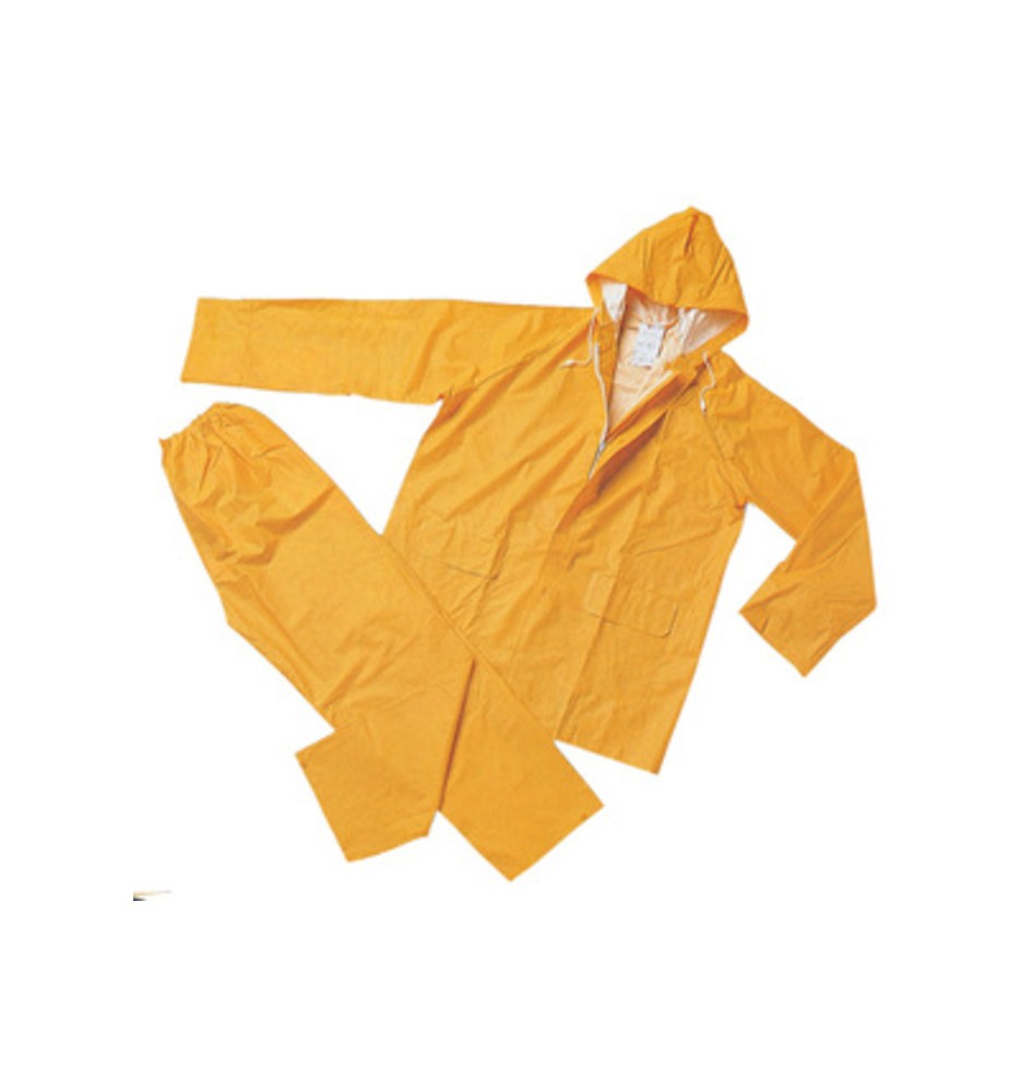 COMPLETO IMPERMEABILE ANTISTRAPPO GIALLO TG XL