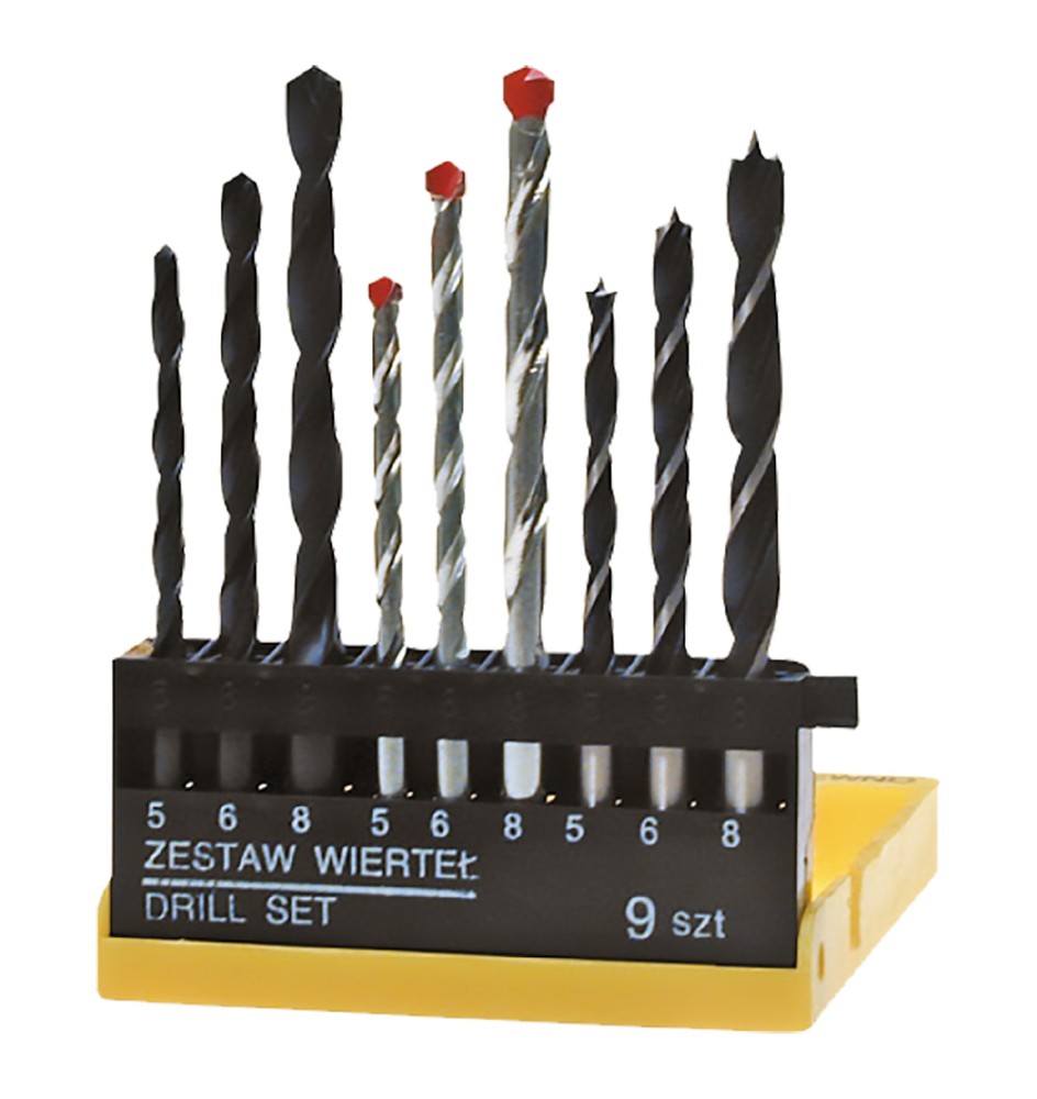 PUNTE PER METALLO/LEGNO/CEMENTO cf. 9 pz