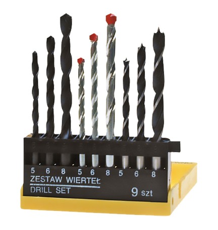 PUNTE PER METALLO/LEGNO/CEMENTO cf. 9 pz