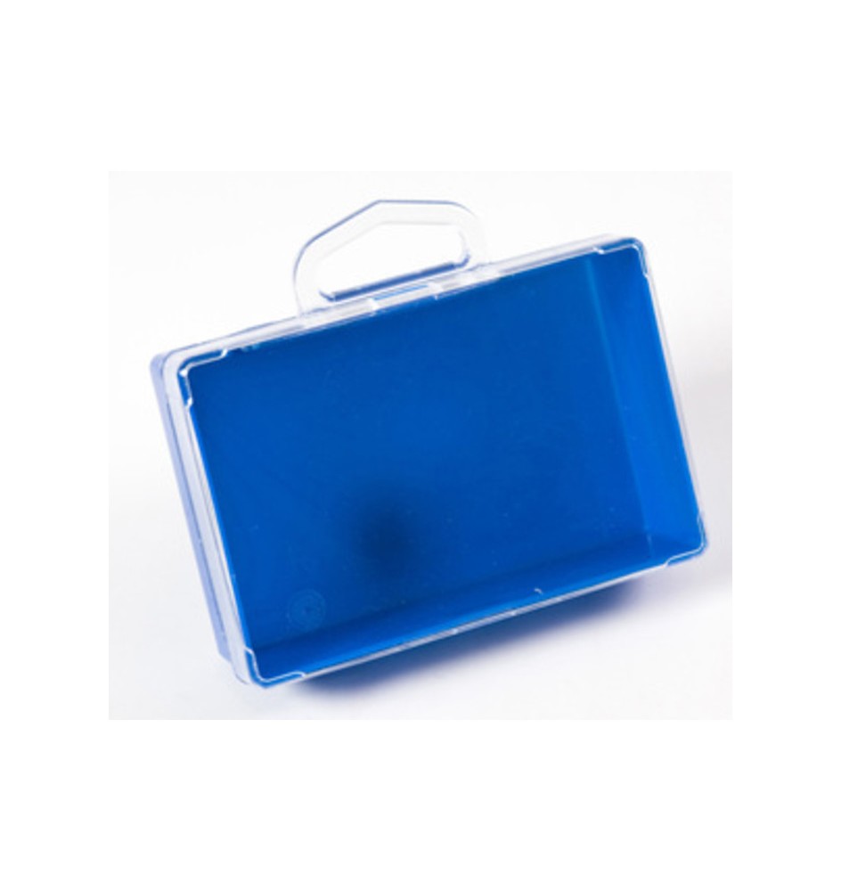 SCATOLA PLASTICA SELF SERVICE 105X70 MM AZZURRA
