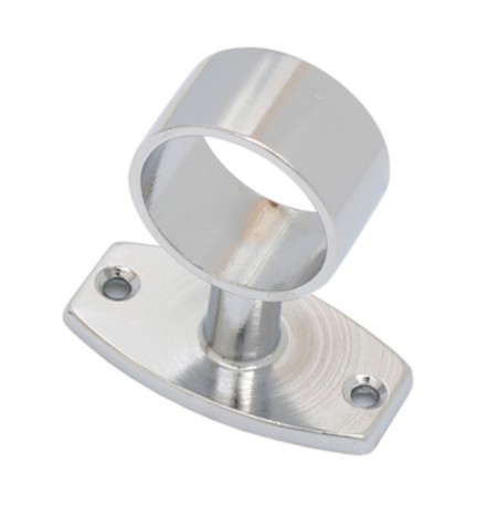 PASSANTE TUBO CORRIMANO OTTONE CROM D 25MM**
