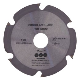 DISCO PER LEGNO '1050' diametro mm 115 - 6 denti
