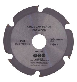 DISCO PER LEGNO '1050' diametro mm 115 - 6 denti
