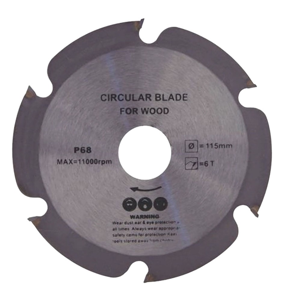 DISCO PER LEGNO '1050' diametro mm 115 - 6 denti