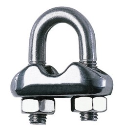 MORSETTO ACCIAIO INOX P/FUNE D 3 MM