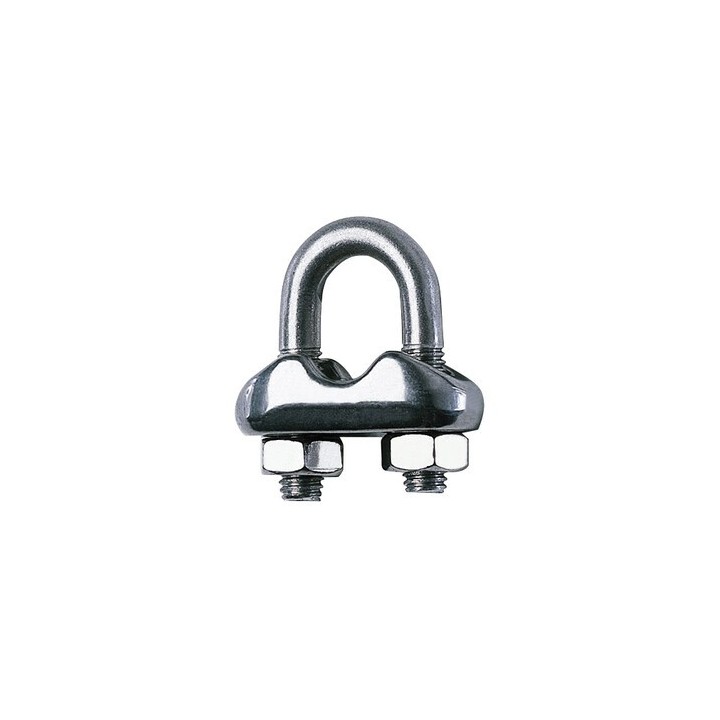 MORSETTO ACCIAIO INOX P/FUNE D 3 MM