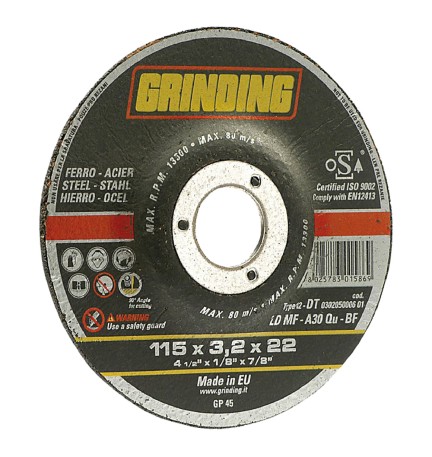 MOLA ABRASIVA PER FERRO ø 125 x 3,2