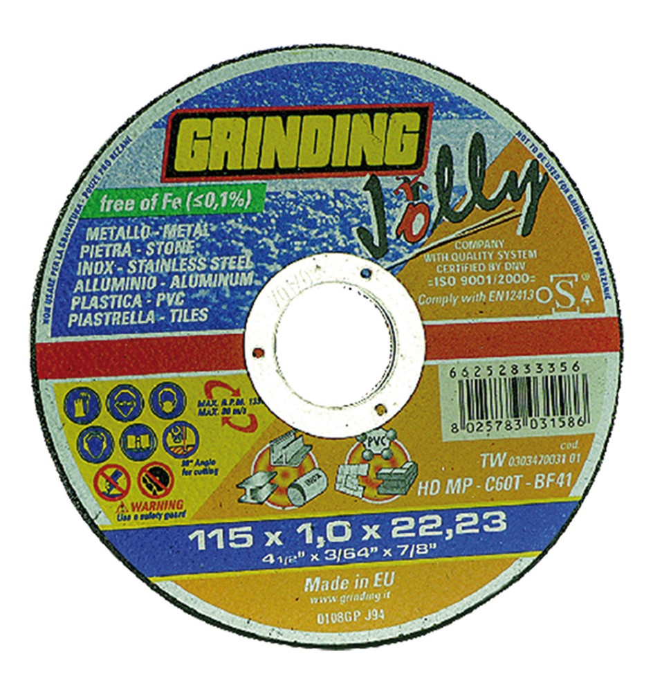 MOLA ABRASIVA 'JOLLY' ø 115 x 1
