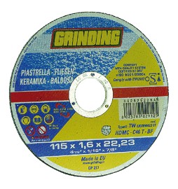 MOLA ABRASIVA PER MARMO/PIASTRELLE ø 115 x 1,6