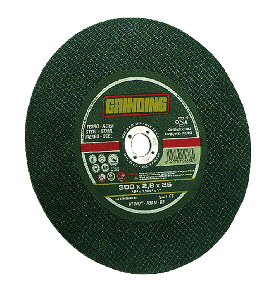MOLA ABRASIVA PER FERRO ø 300 x 2,8 - foro mm 25,4