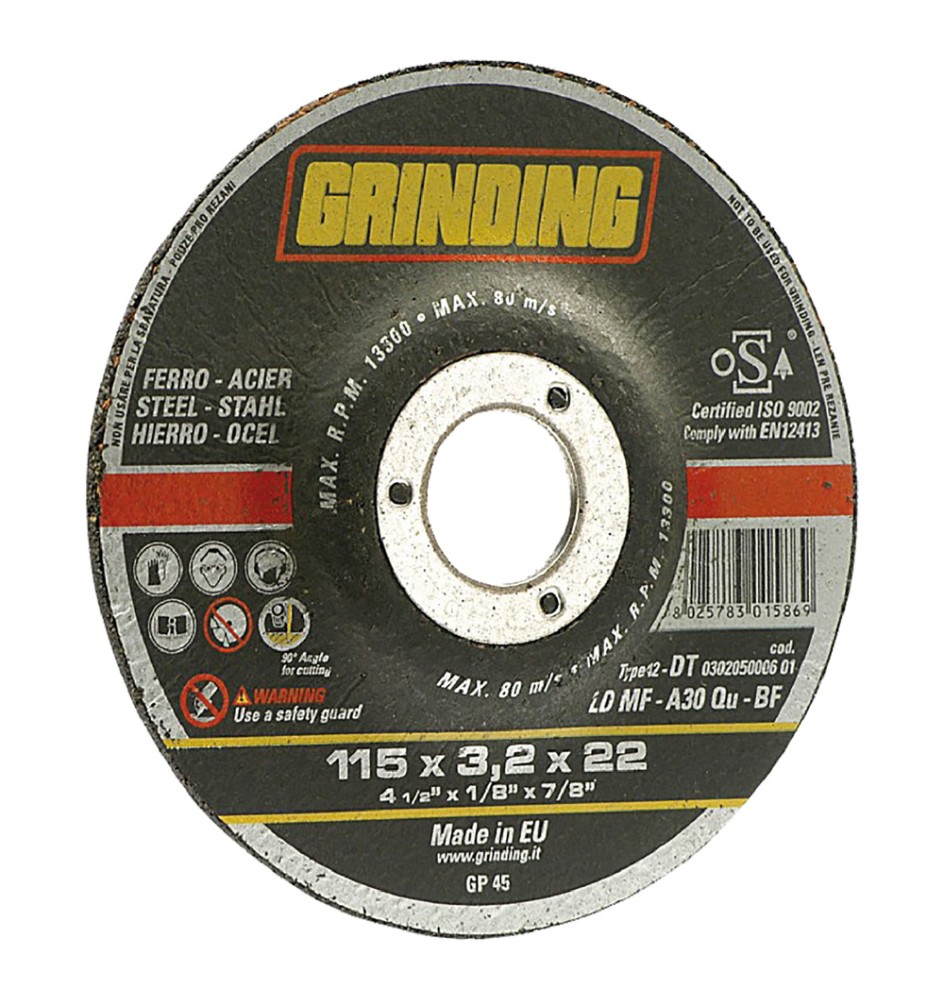 MOLA ABRASIVA PER FERRO ø 230 x 3,2