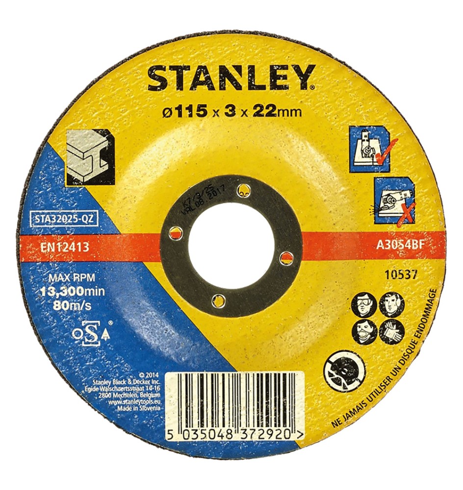 MOLA ABRASIVA PER FERRO 'STA32025-QZ' Ø 115 x 3,2