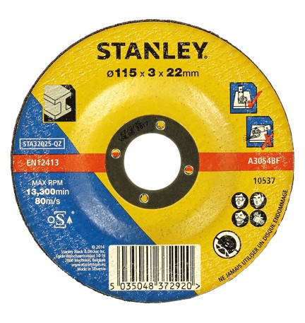 MOLA ABRASIVA PER FERRO 'STA32025-QZ' Ø 115 x 3,2