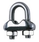 MORSETTO ACCIAIO INOX P/FUNE D 4 MM
