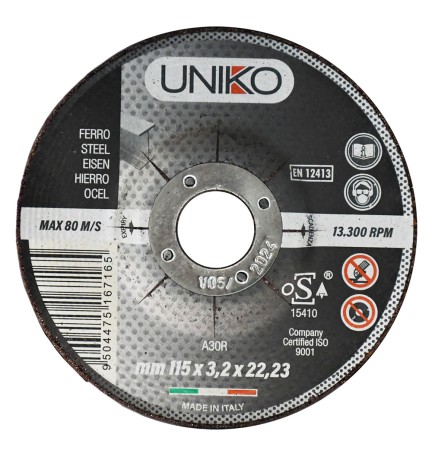 MOLA ABRASIVA PER FERRO ø 230 x 3,2