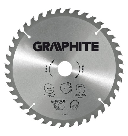 DISCO PER SEGA CIRCOLARE ø 205 mm - foro 30 mm