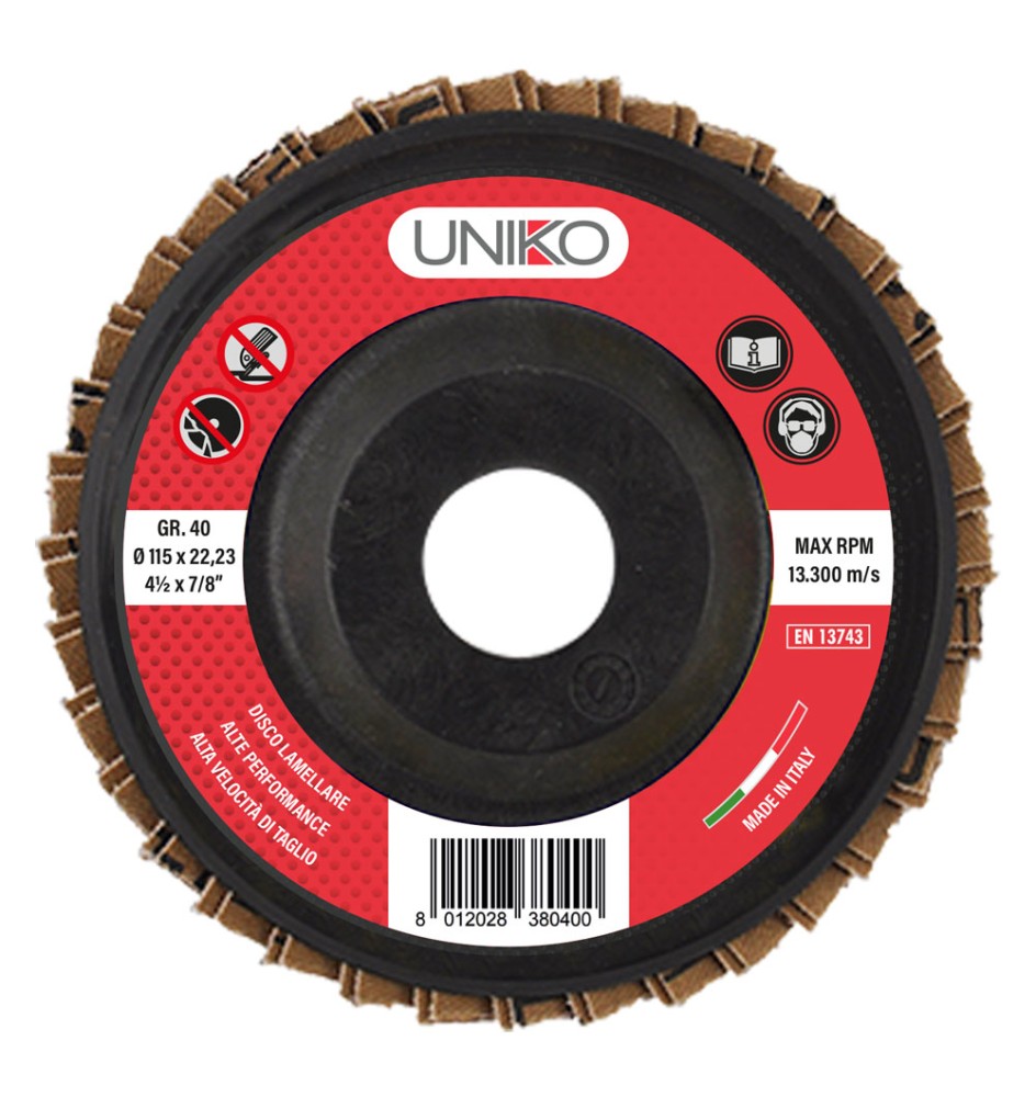 DISCO LAMELLARE PER FERRO ø 115 gr. 100