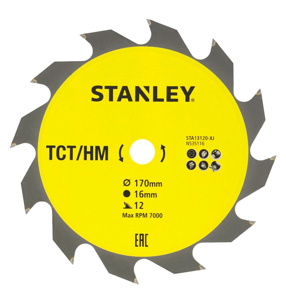 LAMA PER SEGA CIRCOLARE 'DENTI GRANDI' ø 170 mm - foro 16 mm
