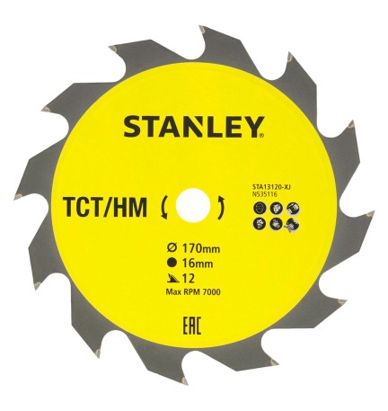 LAMA PER SEGA CIRCOLARE 'DENTI GRANDI' ø 170 mm - foro 16 mm