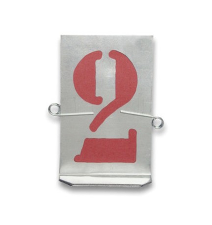 STAMPINI TRAFORATI 10 NUMERI DA 40 MM