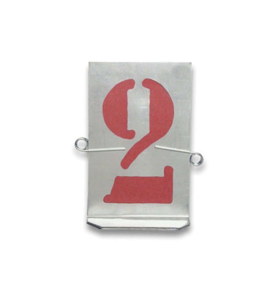 STAMPINI TRAFORATI 10 NUMERI DA 60 MM