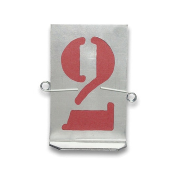 STAMPINI TRAFORATI 10 NUMERI DA 80 MM