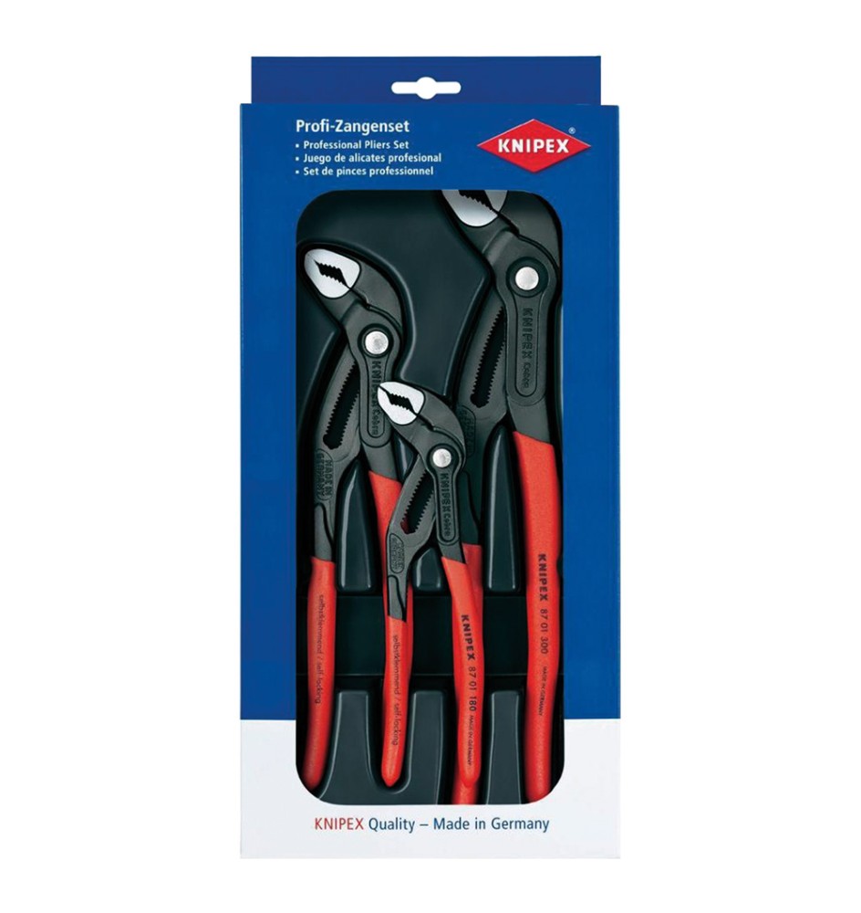 SET PINZA POLIGRIP REGOLABILE 'COBRA' mm 180 - 250 - 300