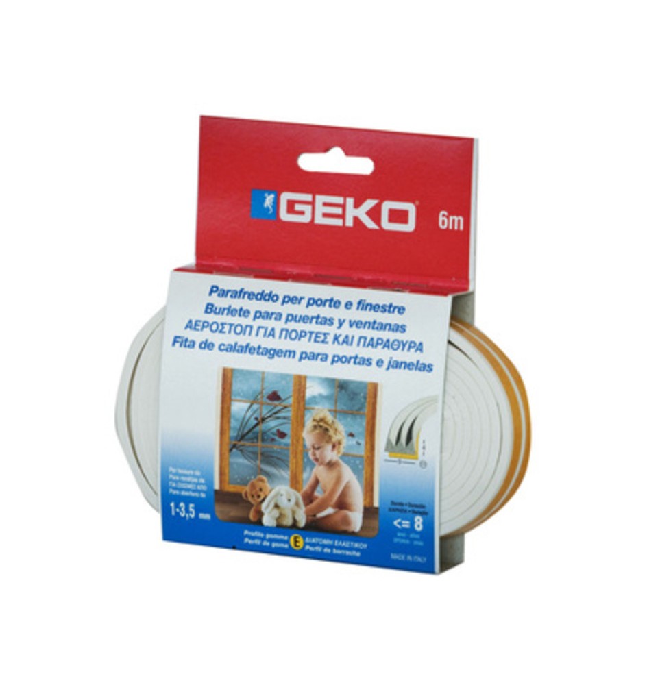 PARAFREDDO IN GOMMA 6 M BIANCO