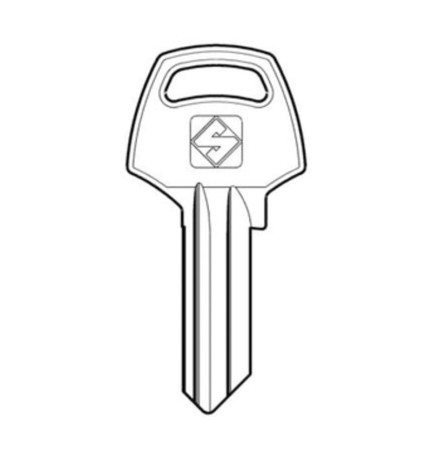 SILCA CB2 CHIAVE PROFILO OTTONE