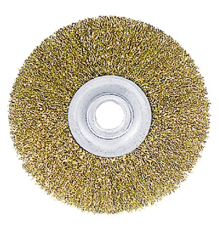 SPAZZOLA CIRCOLARE PER MOLA ø mm 200 - kit fori da mm. 16 a 25