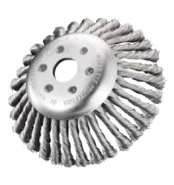 SPAZZOLA CONICA PER DECESPUGLIATORE ø mm 200 - fili 36 mazzetti