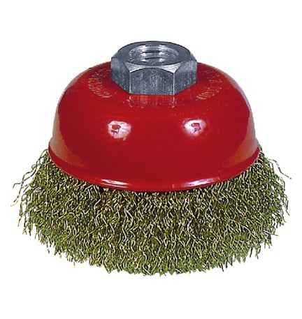 SPAZZOLA A TAZZA PER SMERIGLIATRICE ø mm 150