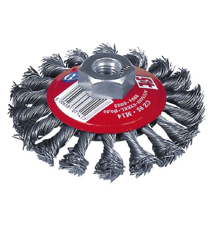 SPAZZOLA CONICA PER SMERIGLIATRICE ø mm 95