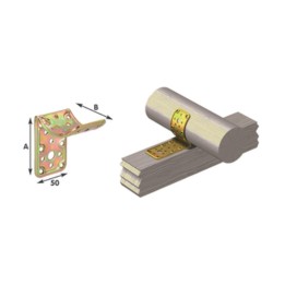 PIASTRA 912 INCROCIO PIANO C/TON ACC TROP 50X80X80MM