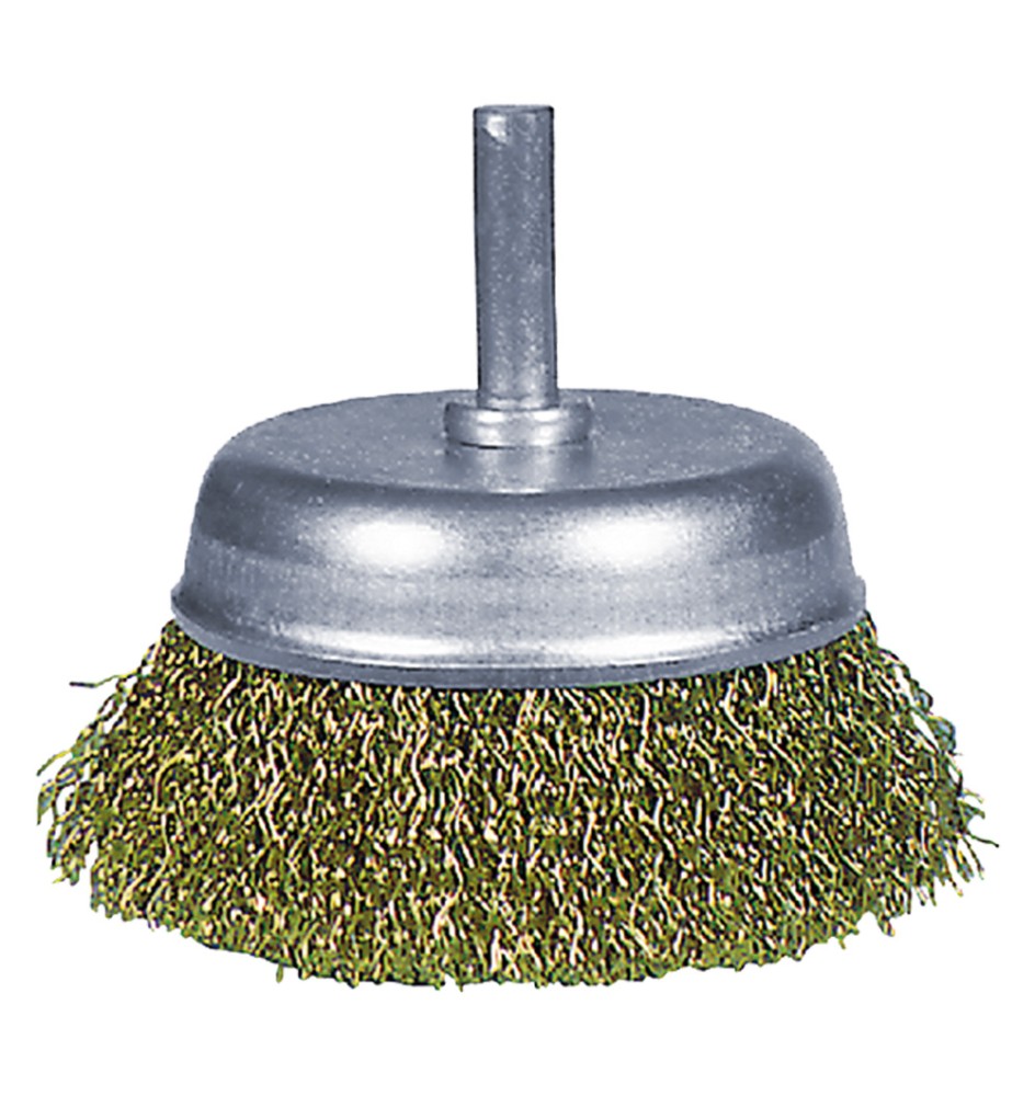 SPAZZOLA A TAZZA PER TRAPANO ø mm 75 - blister