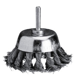 SPAZZOLA A TAZZA PER TRAPANO ACCIAIO