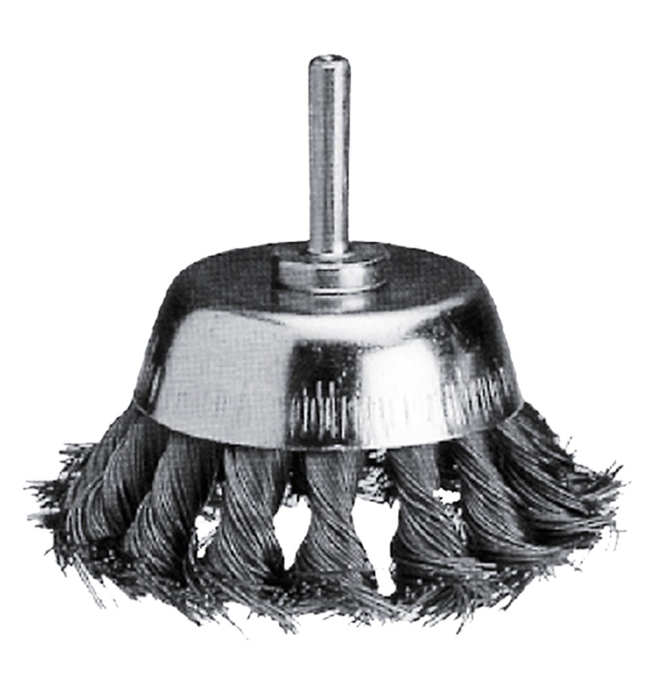 SPAZZOLA A TAZZA PER TRAPANO ACCIAIO