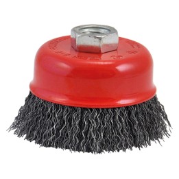 SPAZZOLA A TAZZA PER SMERIGLIATRICE ø mm 75 foro M 14