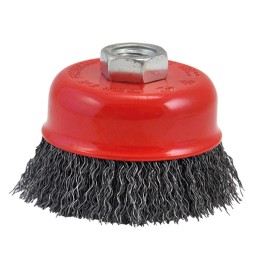 SPAZZOLA A TAZZA PER SMERIGLIATRICE ø mm 75 foro M 14