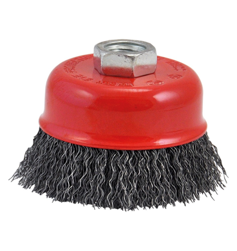 SPAZZOLA A TAZZA PER SMERIGLIATRICE ø mm 75 foro M 14