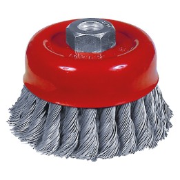 SPAZZOLA A TAZZA PER SMERIGLIATRICE ø mm 80 foro M 14