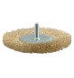 SPAZZOLA CIRCOLARE CON GAMBO Ø mm 75 - spessore fili 10 mm