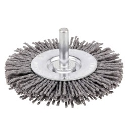 SPAZZOLA CIRCOLARE CON GAMBO Ø mm 75 - spessore fili 10 mm