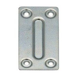 PIASTRINA RETTANGOLARE 4 FORI ZINCATA 70X1X35 MM