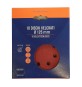 DISCO ABRASIVO VELCRO 8 FORI D 125 MM GR 40 CF 10